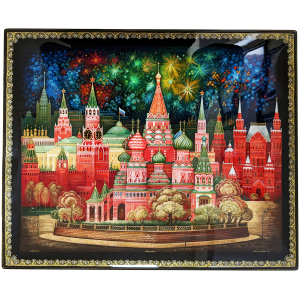 Casket "Moscow" with 4 caskets, Palekh